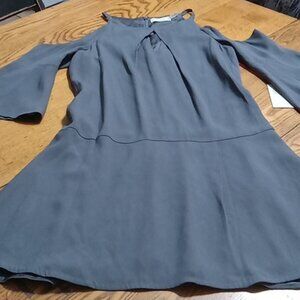RAMY BROOK Dress Womens 6 GRAY NEW Short Sleeves Formal Party Wedding Flare Chic